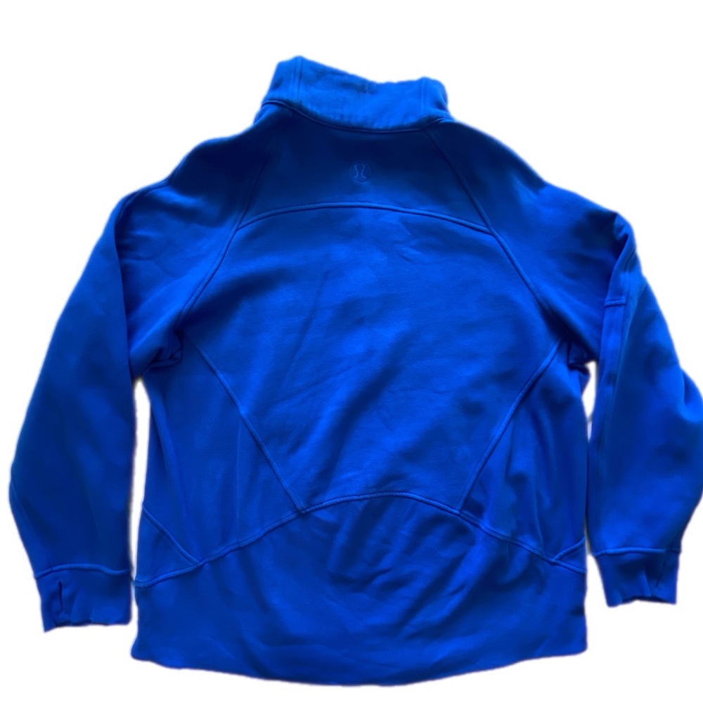 Lululemon Scuba Oversized Funnel-Neck Half zip Long Cerulean Blue XL/XXL - Picture 8 of 11